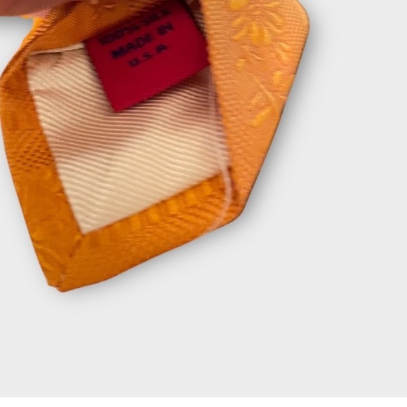 Robert Graham Necktie Pink Orange Floral Knowledge Wisdom Truth‎ Made In USA - Picture 6 of 7